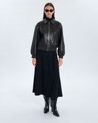 Chaqueta de cuero Virgile chocolate_1