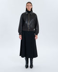 Chaqueta de cuero Virgile chocolate_4