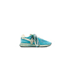 Autry Reelwind Super Vintage Suede And Nylon White And Space - Bleu