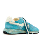 Autry Reelwind Super Vintage Suede And Nylon White And Space - Bleu