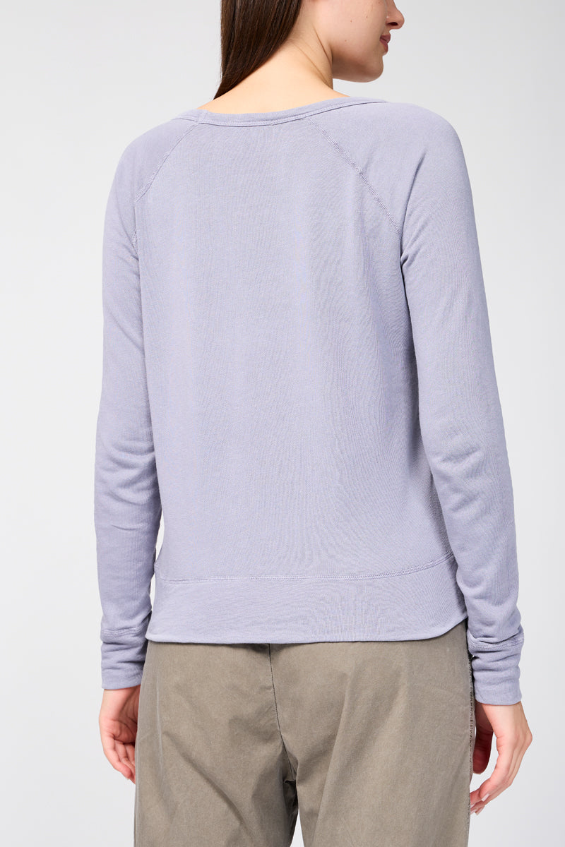 Classic L/S Raglan Sweatshirt - Soft Lavendar Pigment - Femme