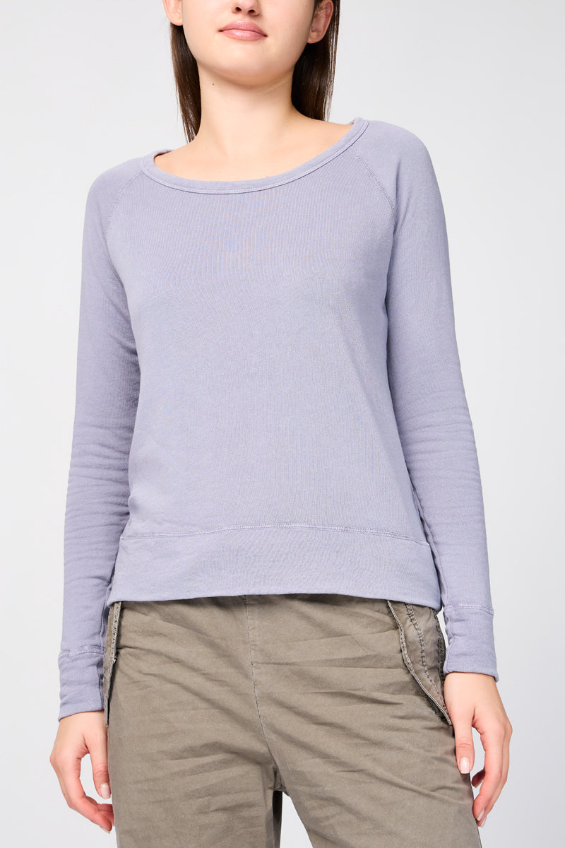 Classic L/S Raglan Sweatshirt - Soft Lavendar Pigment - Femme