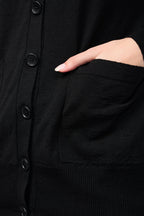 Buttoned Cardigan - Celadon - Women