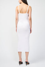 Ribbed Tank Dress - White - Women