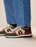 Adrien Low-Top Trainers - Khaki Ecru Grey - Men