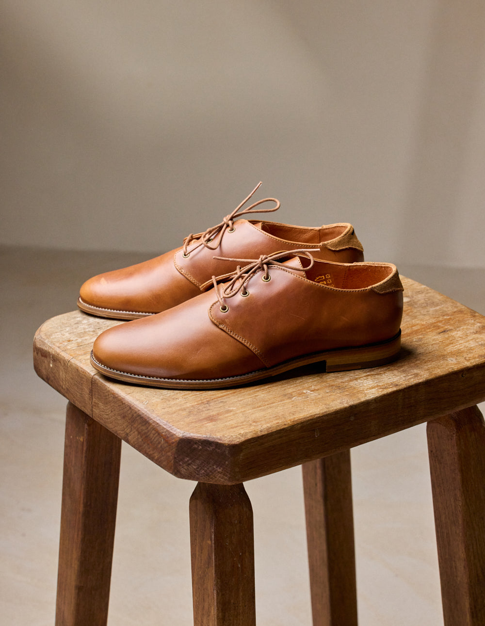 Derbies Alphonse - Cuir Pull-Up Miel - Homme