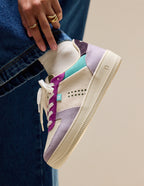 Maxence F Low-Top Trainers - Lilac Ecru Purple - Women