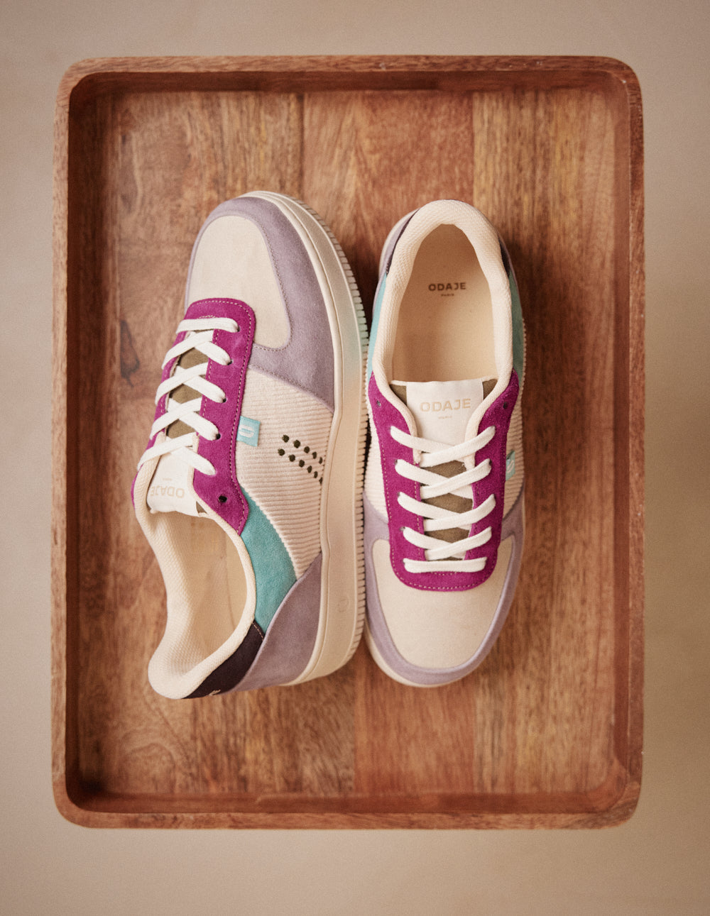 Maxence F Low-Top Trainers - Lilac Ecru Purple - Women