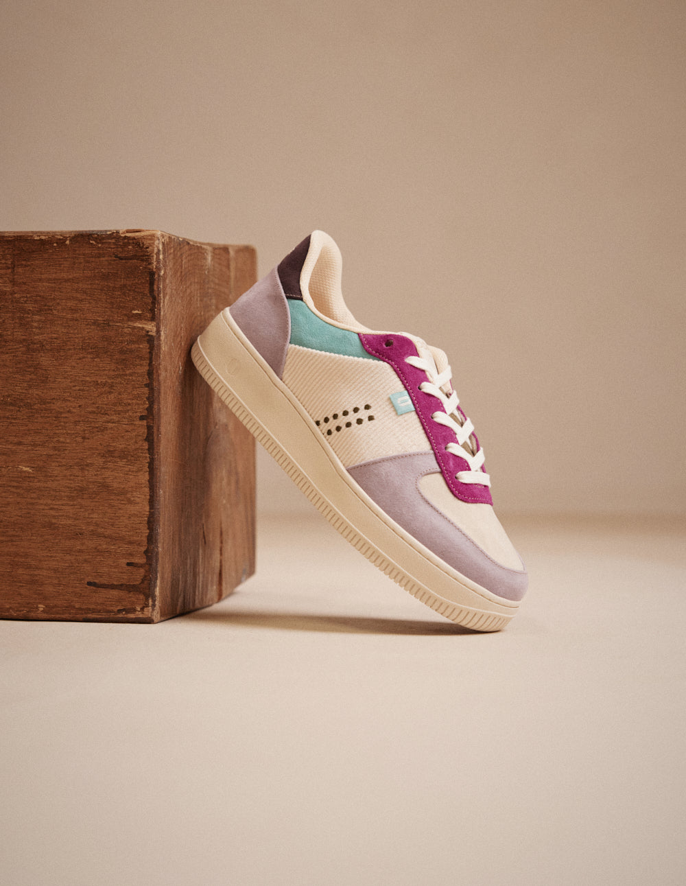 Maxence F Low-Top Trainers - Lilac Ecru Purple - Women
