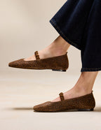 Ballerines Serra - Suède Léopard - Femme