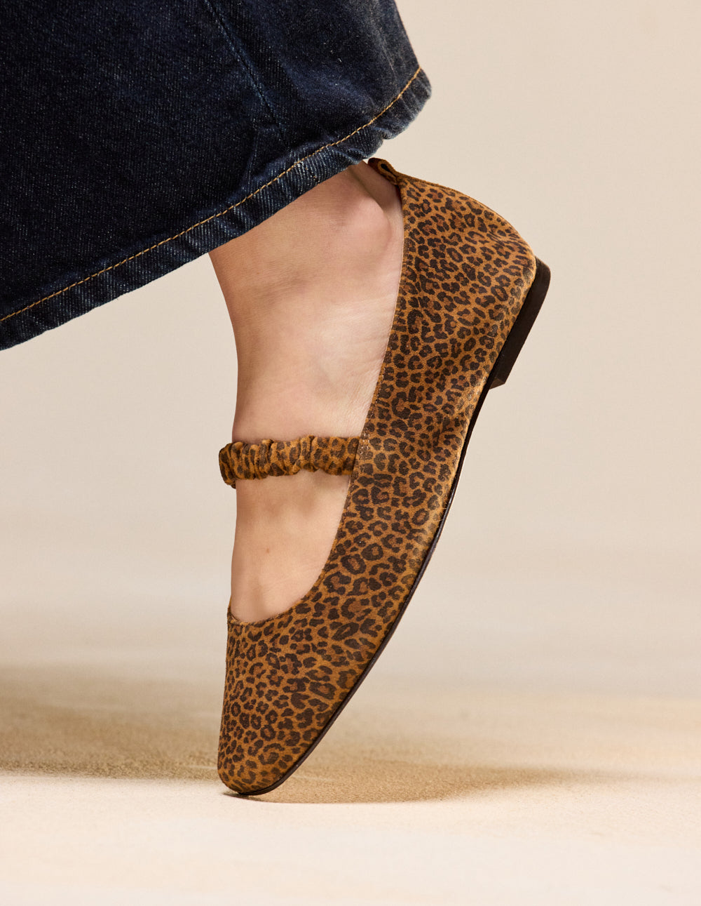 Ballerines Serra - Suède Léopard - Femme