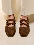 Ballerines Tula - Suède Léopard - Femme