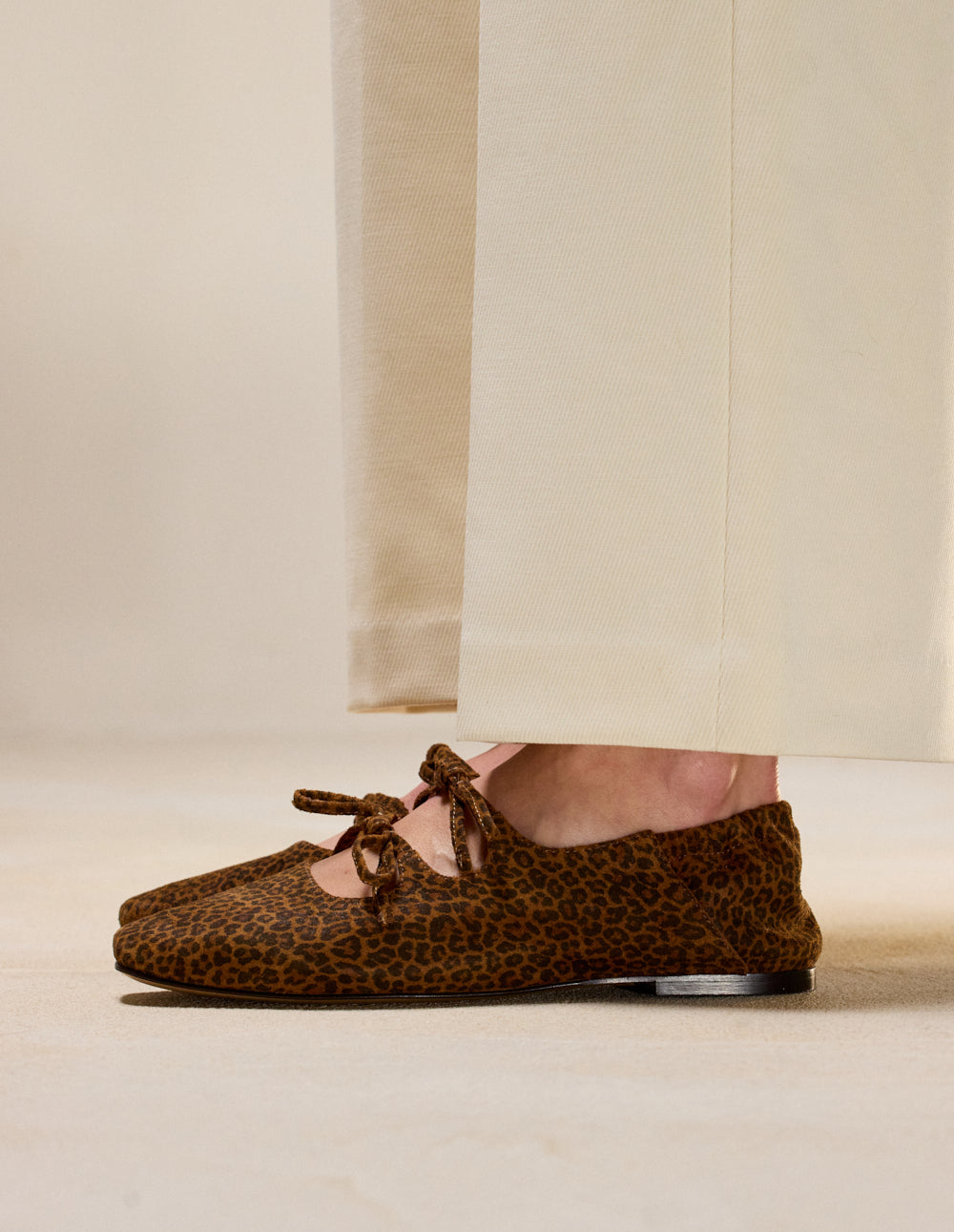 Ballerines Tula - Suède Léopard - Femme