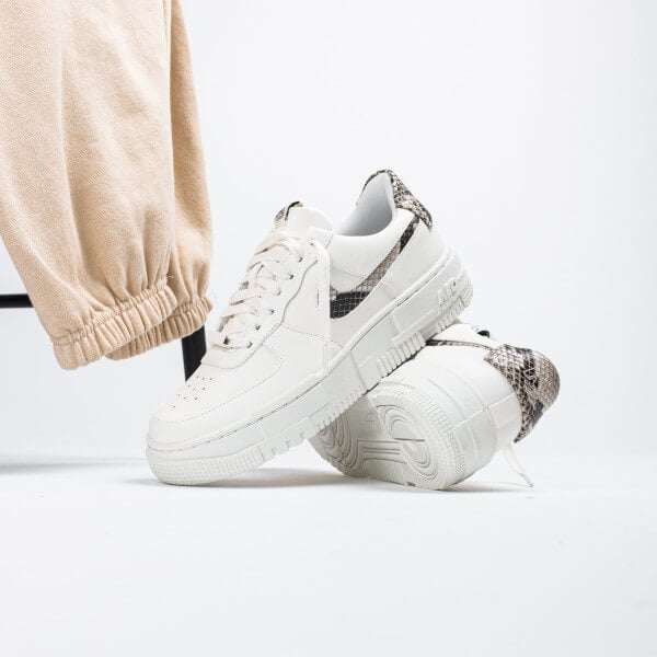 Nike - Air Force 1 Low Pixel Snakeskin - Marron