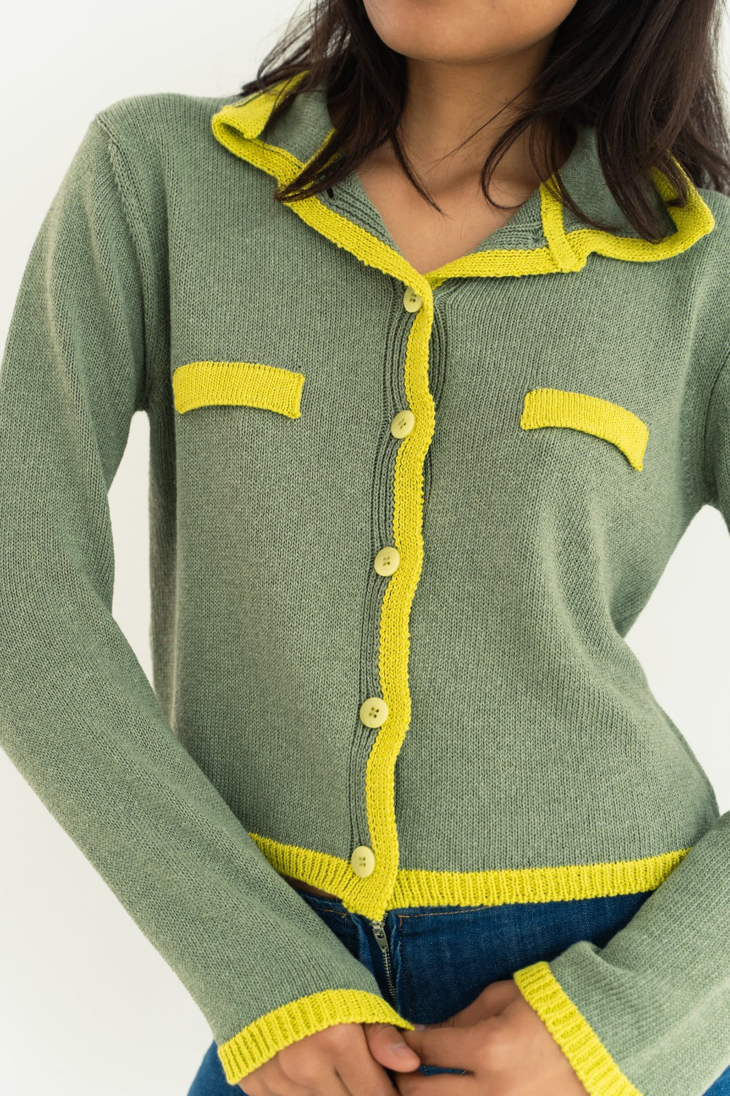 Teresa Green Cotton Cardigan