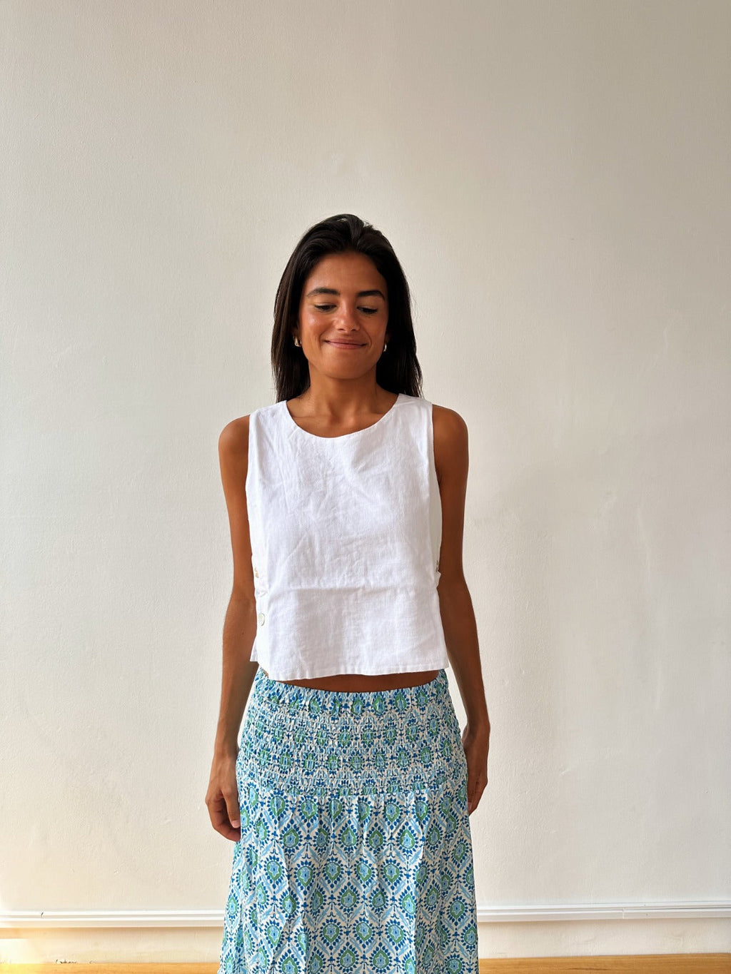 Top Claudia Lino Blanco