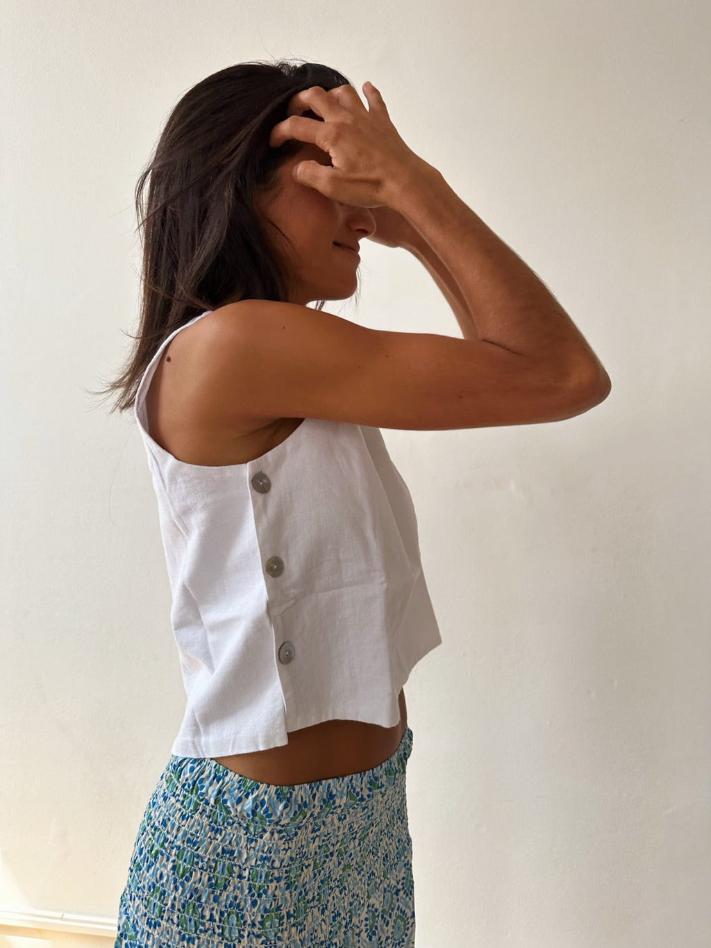 Top Claudia Lino Blanco