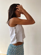 Top Claudia Lino Blanco