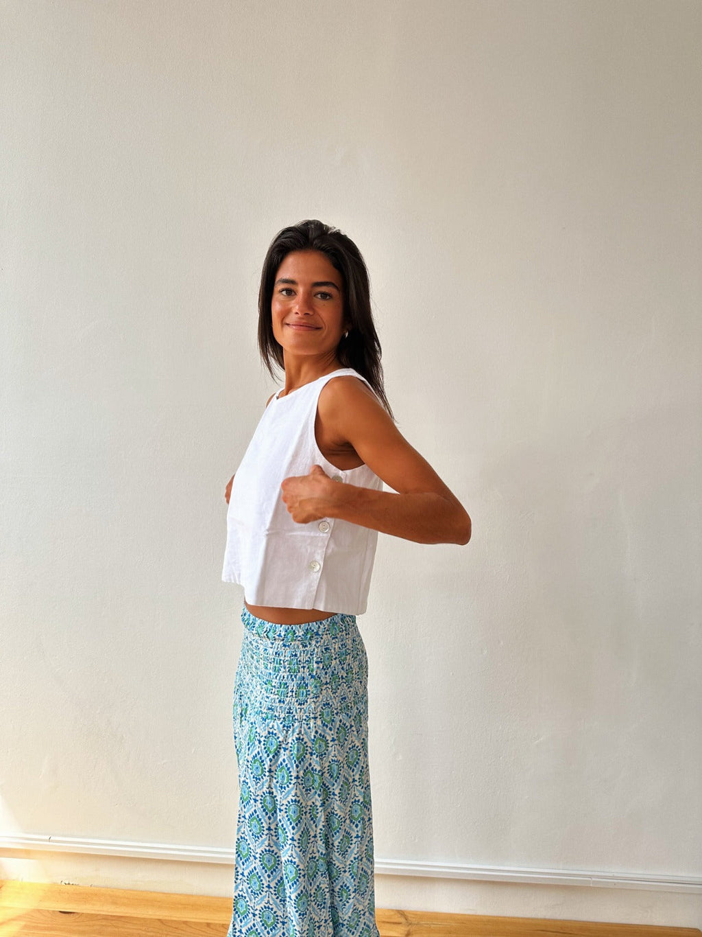 Top Claudia Lino Blanco