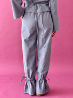 Pantalón Vichy Alea Azul Y Marrón