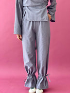 Pantalón Vichy Alea Azul Y Marrón