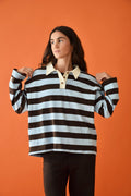 T-Shirt Filipa Marron Et Bleu Clair
