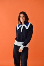 Sophie Marine Jersey Sweater