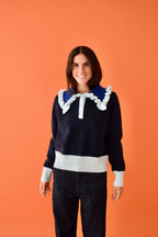 Sophie Marine Jersey Sweater