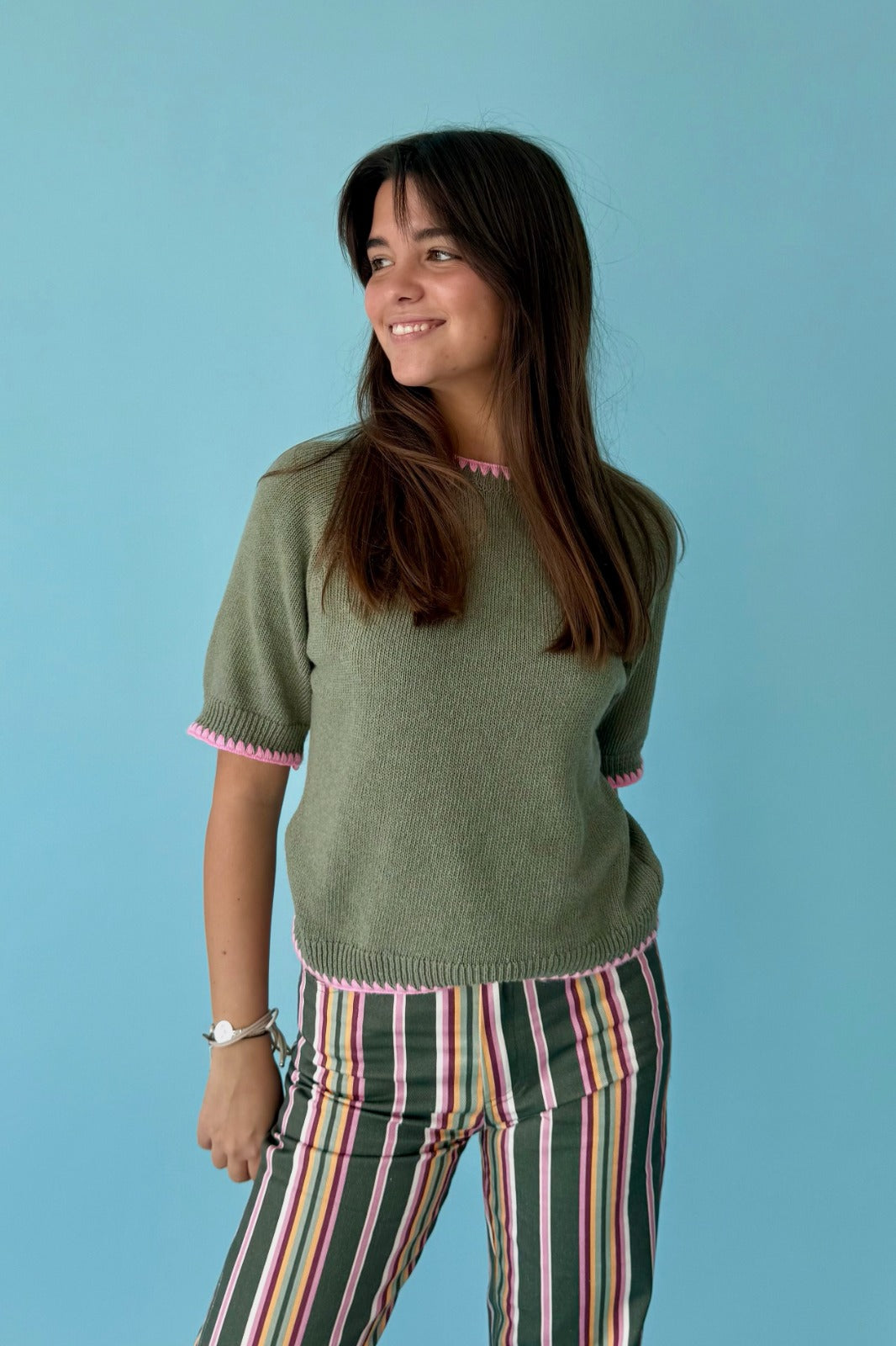 Joana Khaki T-Shirt