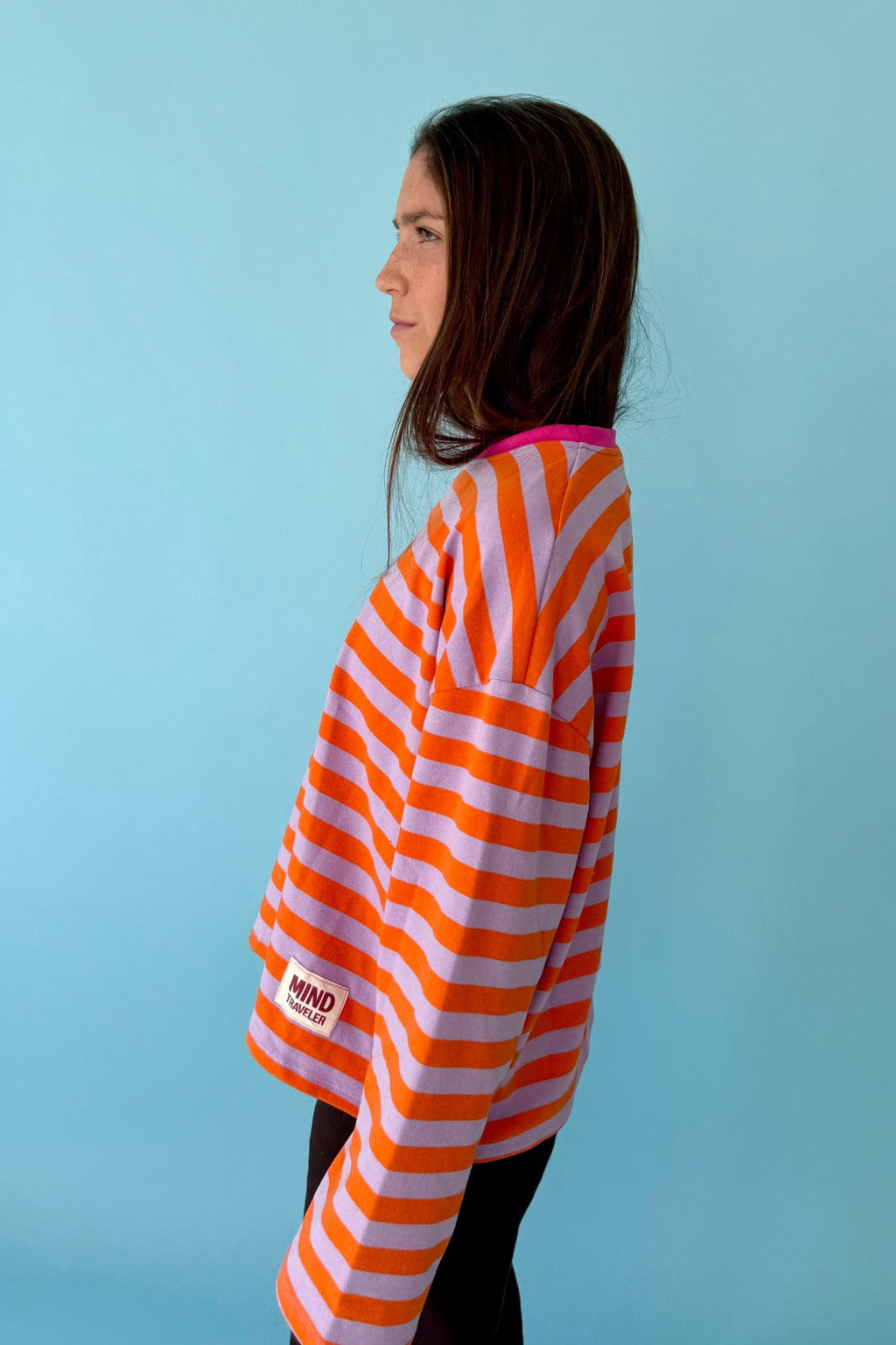 T-Shirt Núria Lavande Et Orange
