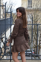 Vestido Chía Marrón