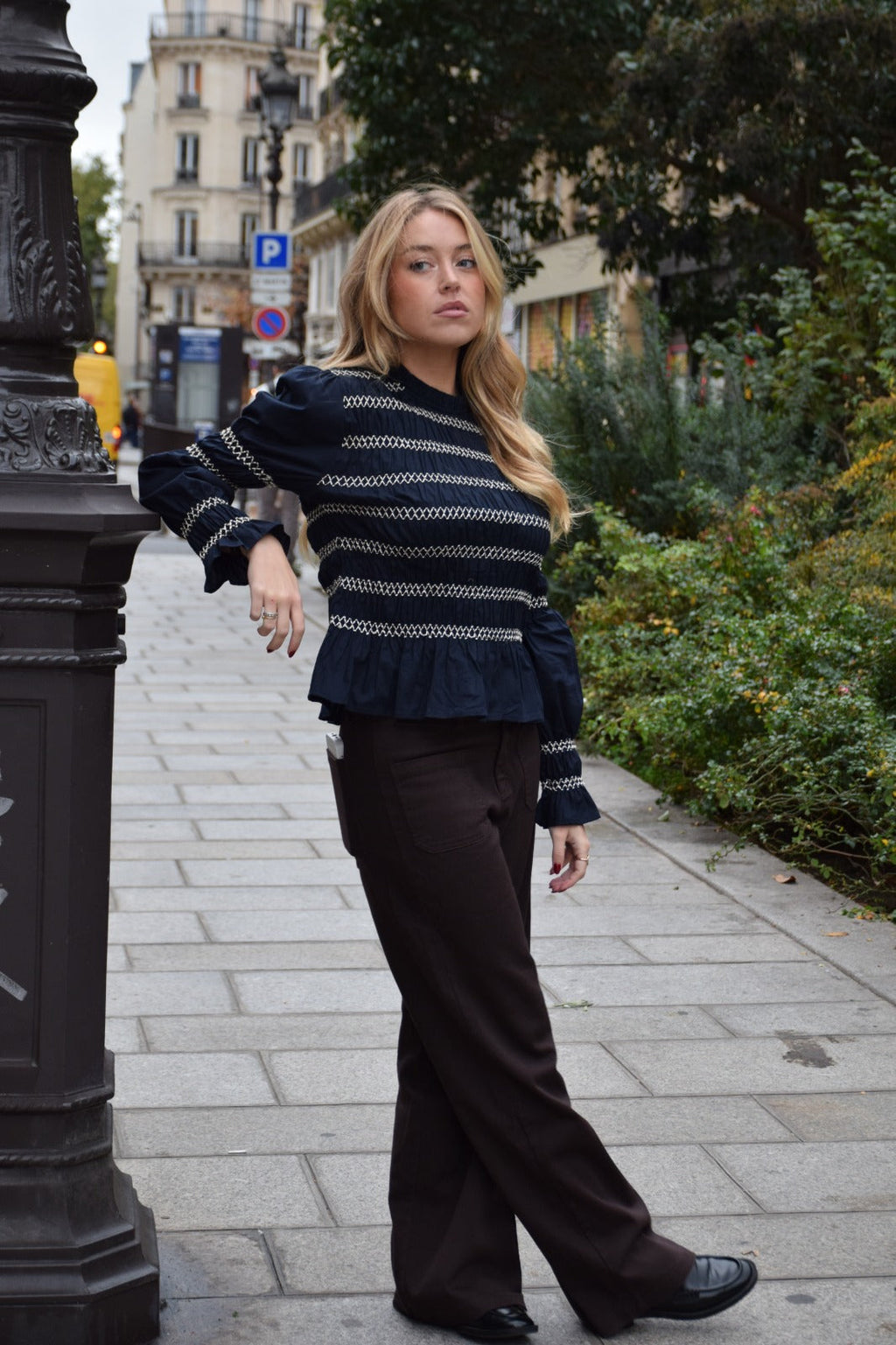 Eloise Blusa azul marino