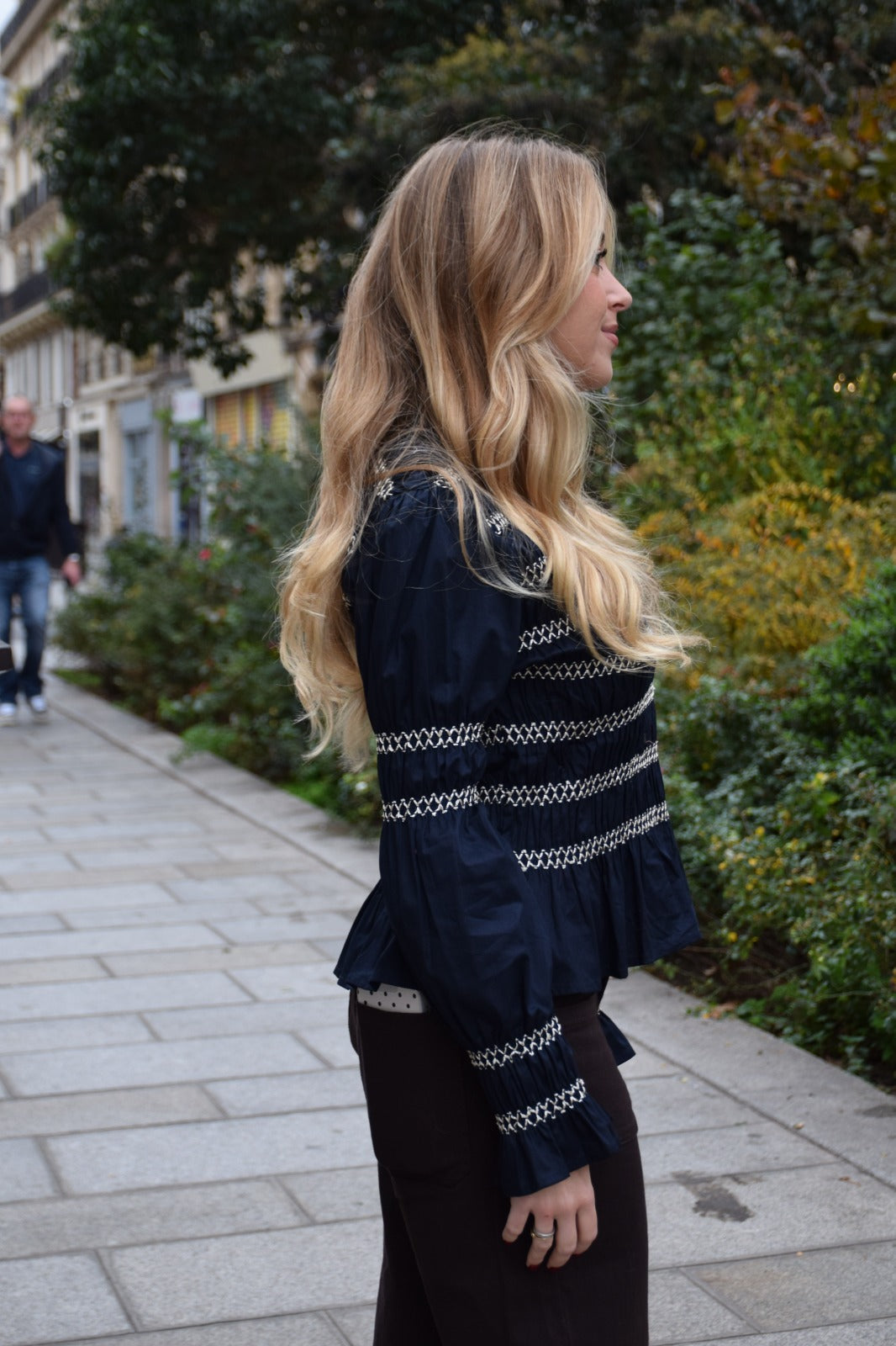 Eloise Blusa azul marino