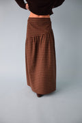 Jupe Beth Carreaux Marron