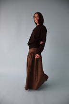 Jupe Beth Carreaux Marron