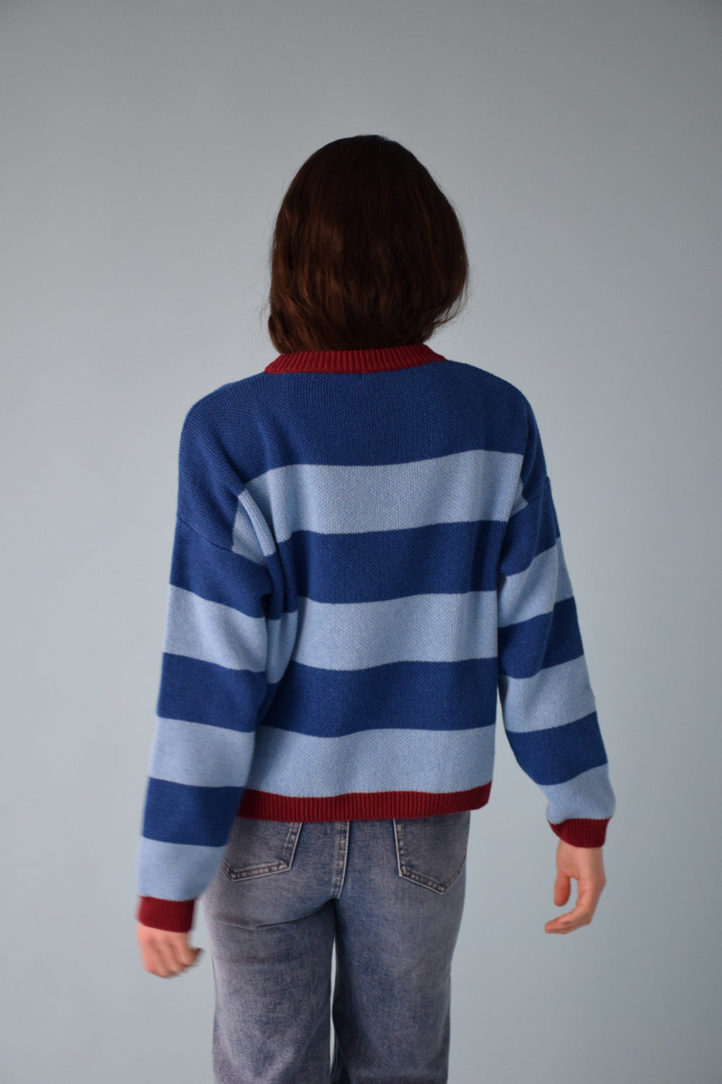 Alexia Blue Stripes Sweater