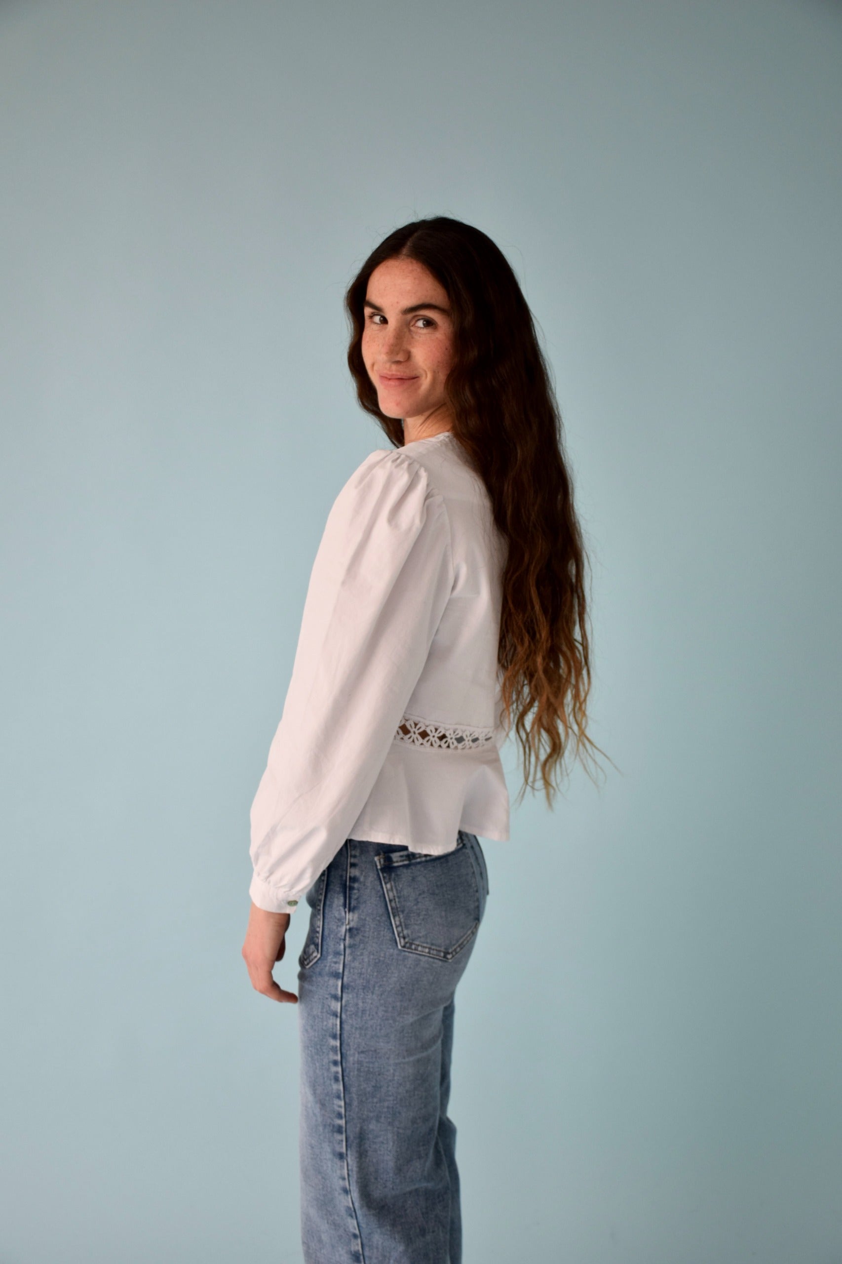 White Roma Blouse