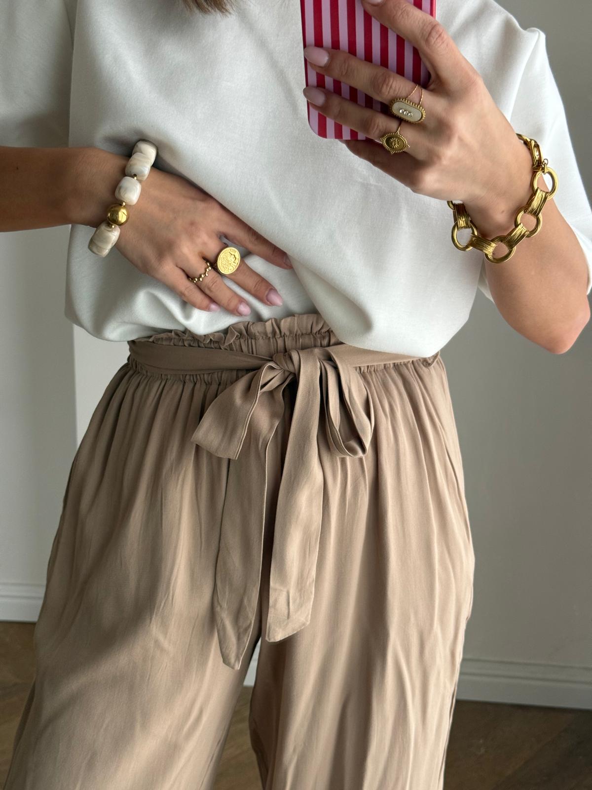 Pantalón Como Beige