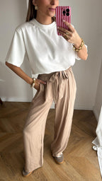 Pantalón Como Beige