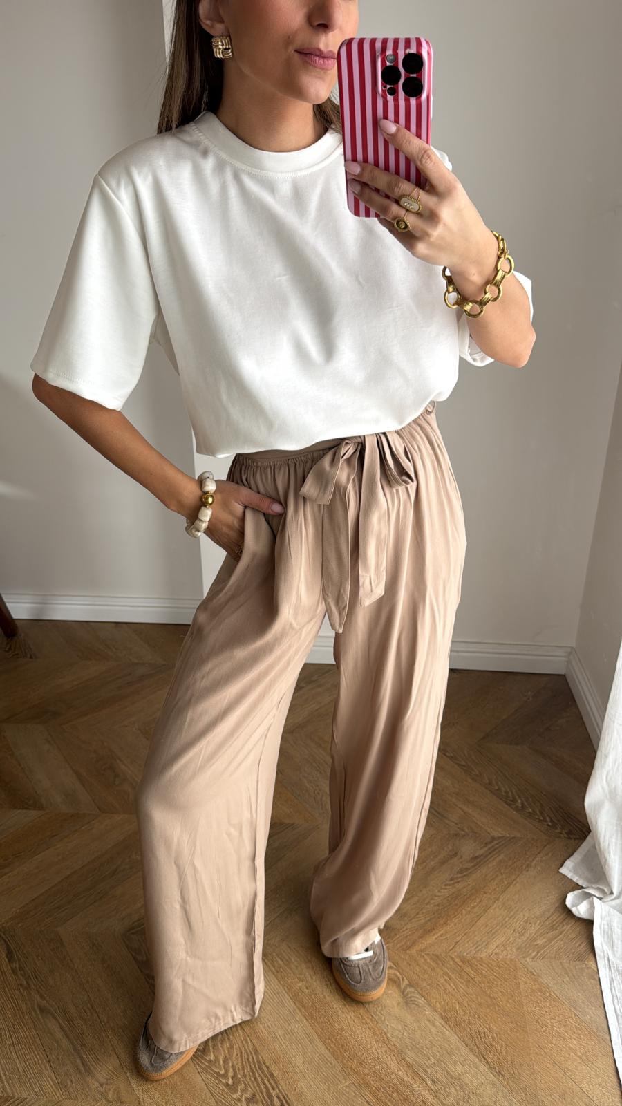 Pantalón Como Beige