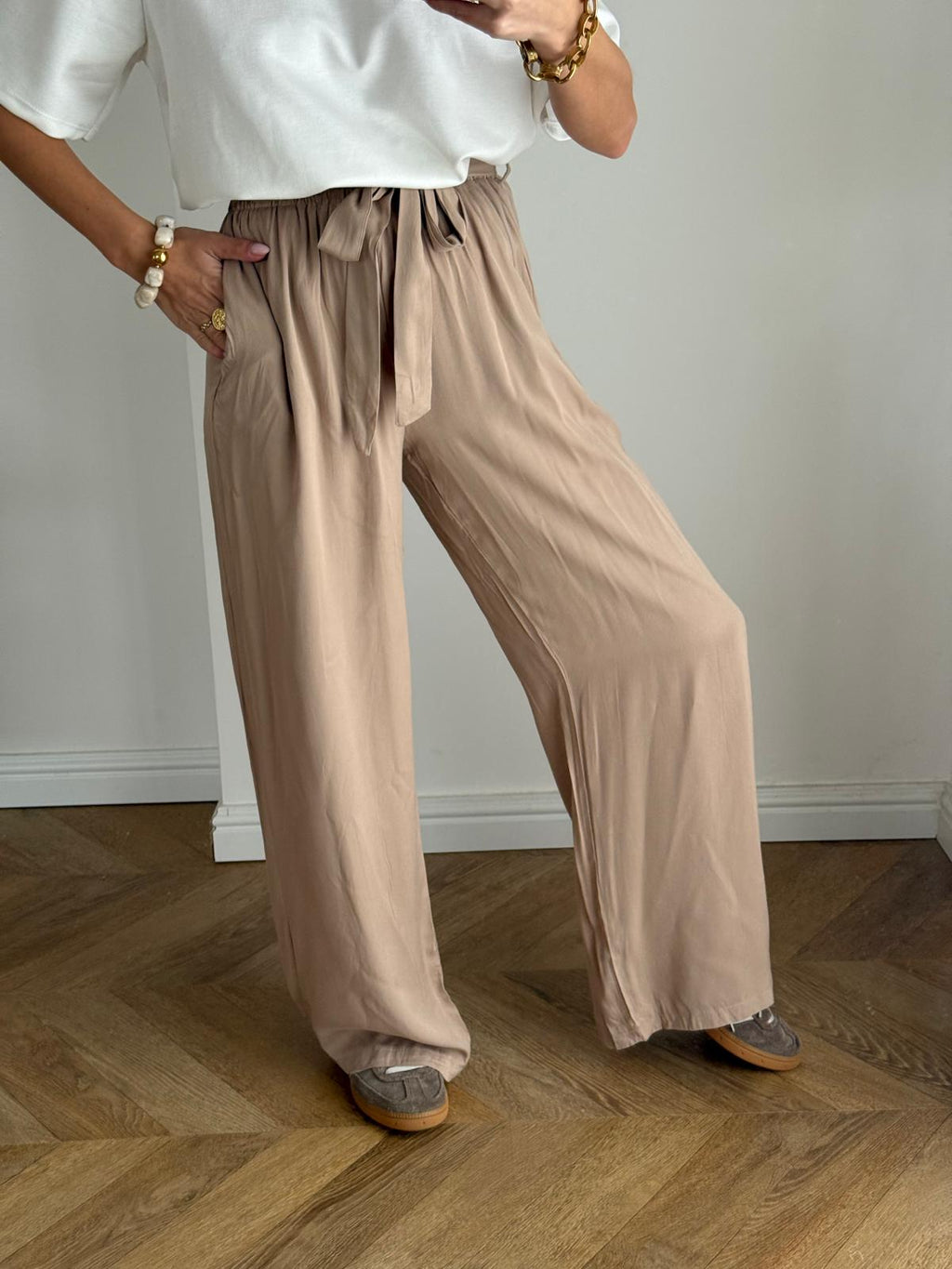 Pantalón Como Beige