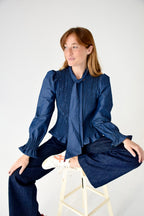 Blusa Denim Lazo Chía