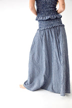 Lea Skirt Navy Vichy Checks