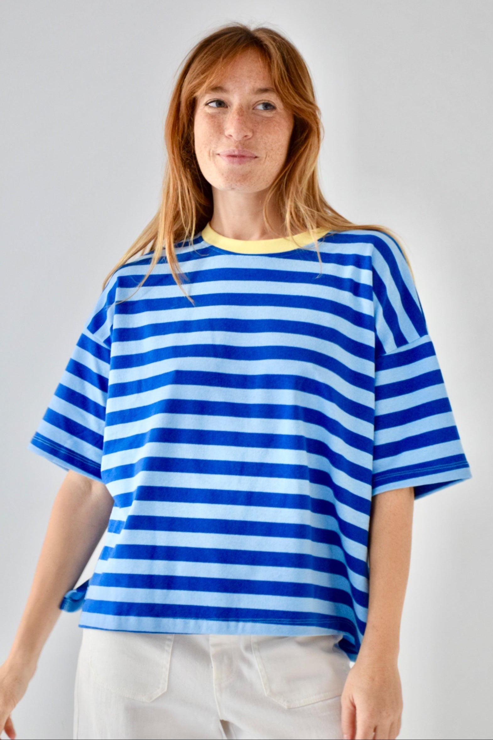 T-Shirt Nunu Bleu Clair Et Bleu