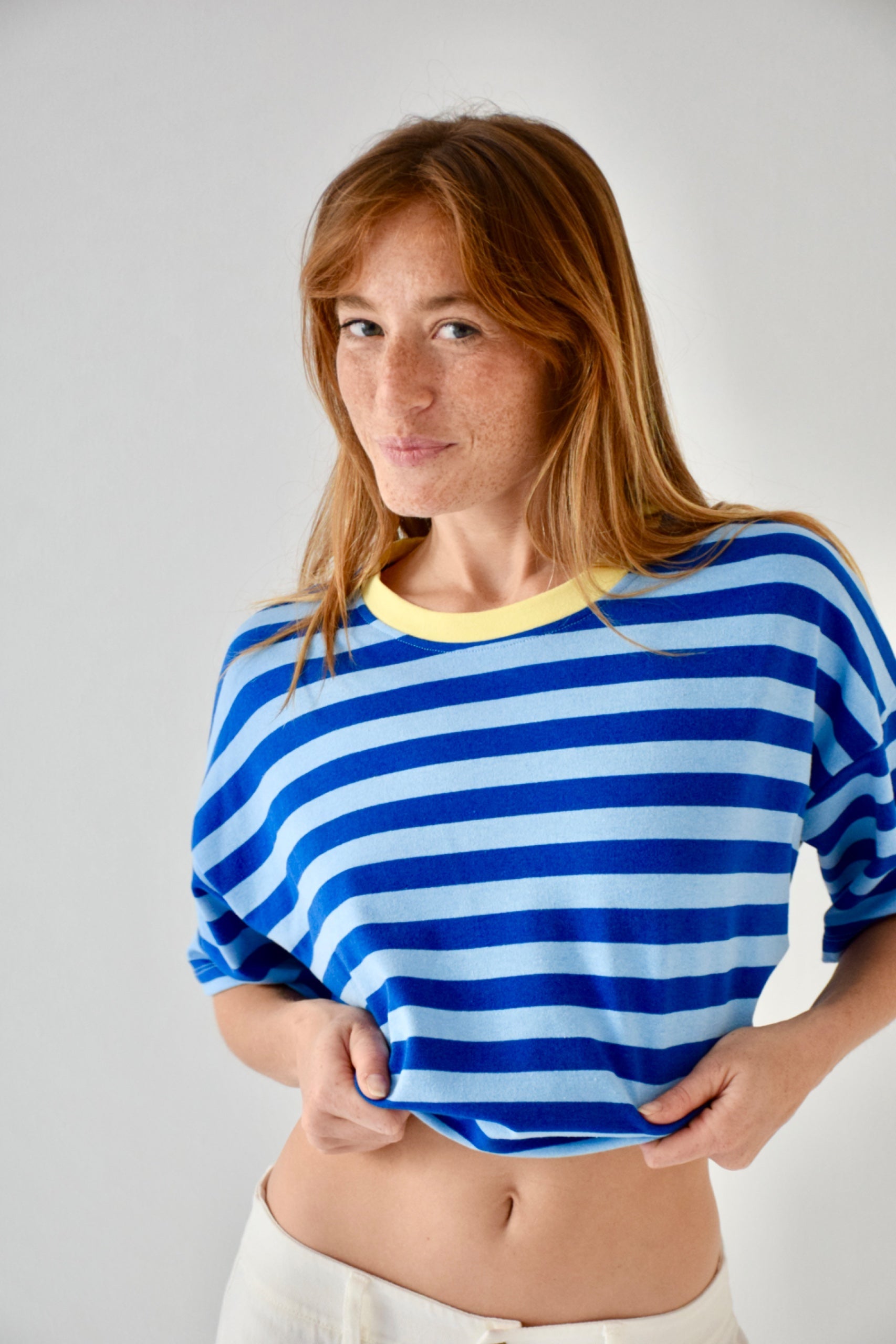 T-Shirt Nunu Bleu Clair Et Bleu