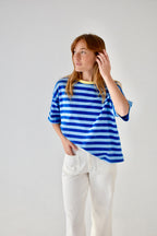 T-Shirt Nunu Bleu Clair Et Bleu
