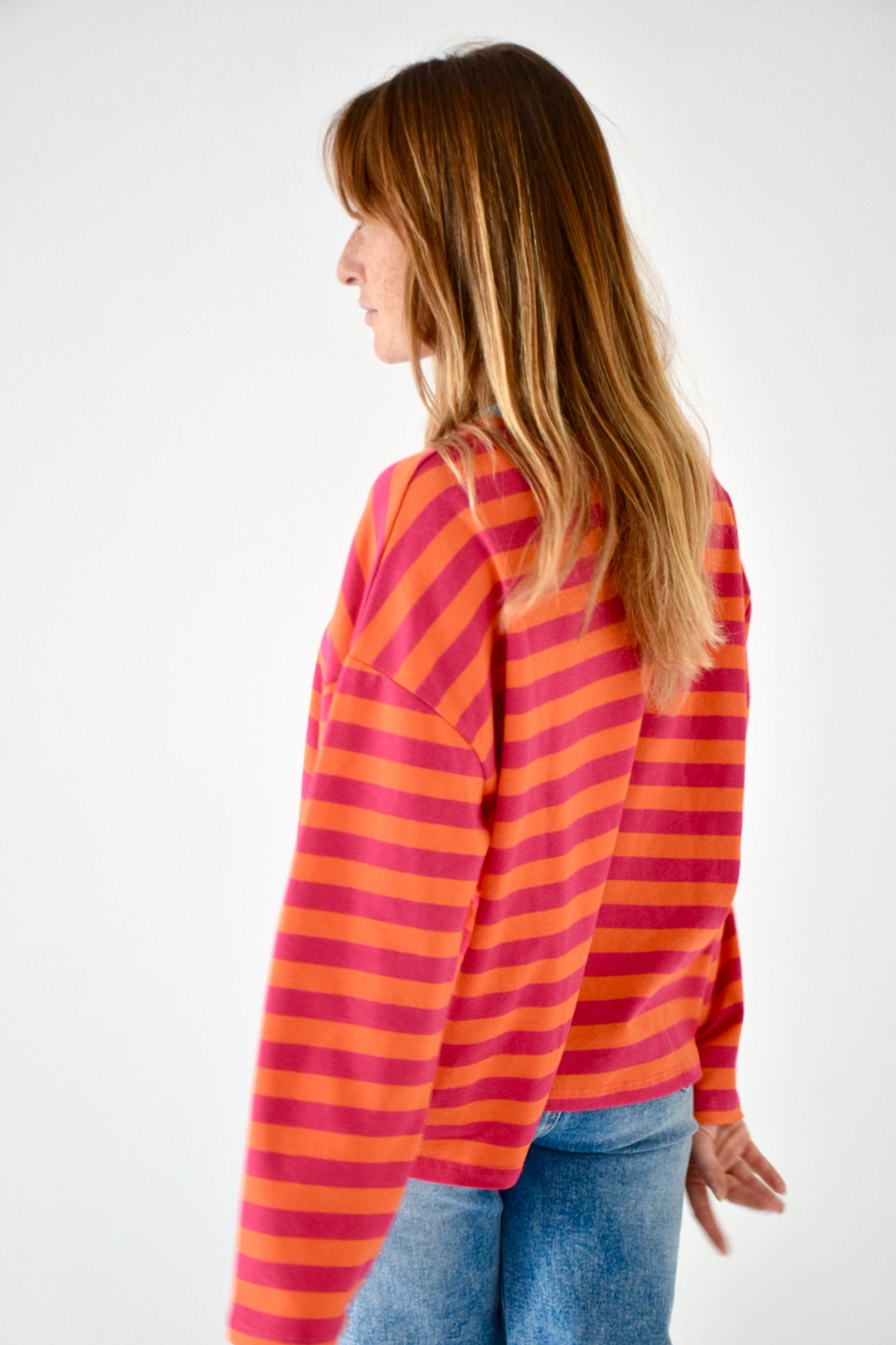 Núria Camiseta Fucsia Y Naranja