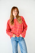 Núria Camiseta Fucsia Y Naranja