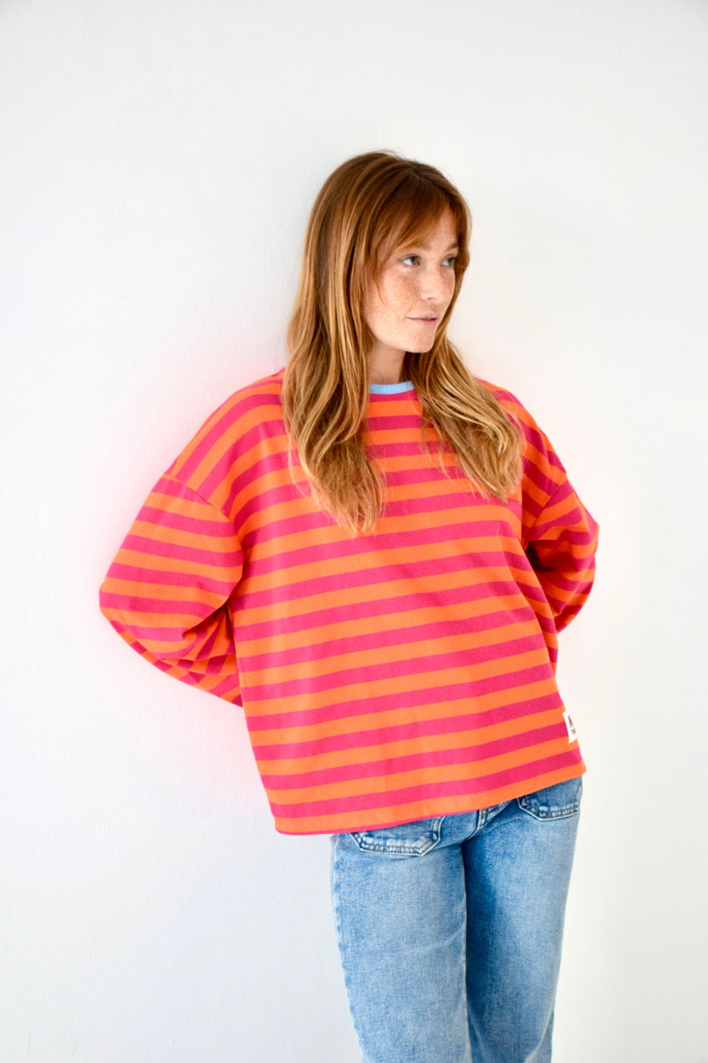 Núria Camiseta Fucsia Y Naranja