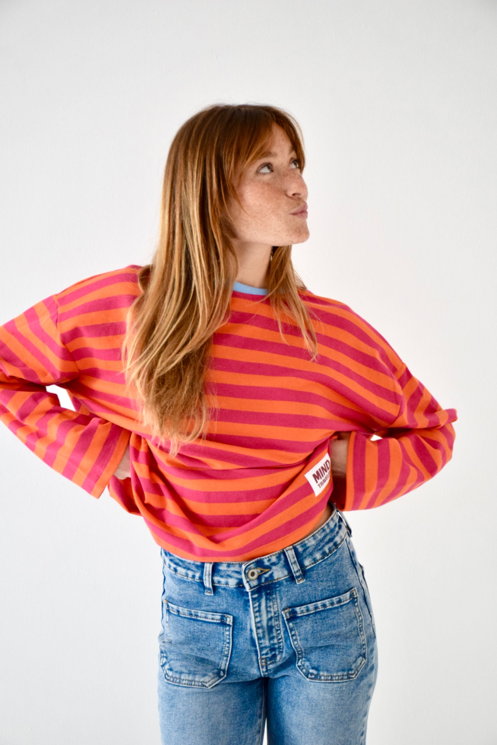 Núria Camiseta Fucsia Y Naranja